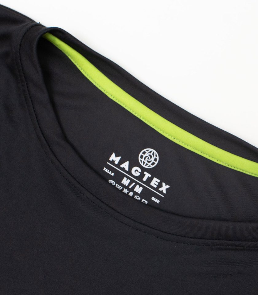 Black Crew Neck T-Shirt - Dry Fit Gold Victory - Image 4