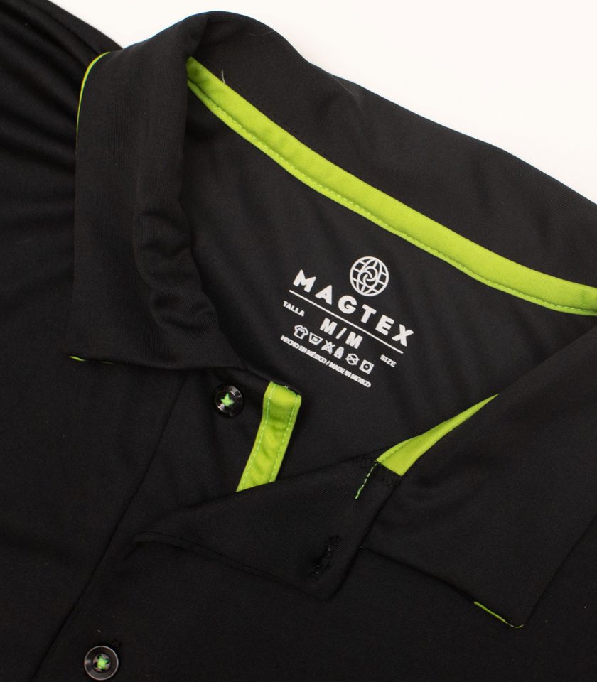 Black Dry Fit Polo Shirt - Gold Champion - Image 4