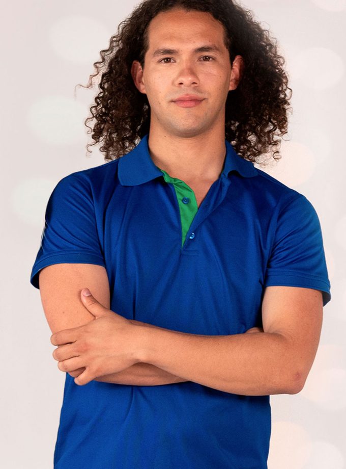 Men's Royal Blue Pique Polo Shirt - Champ Fit