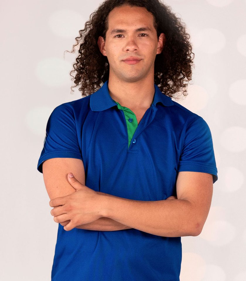 Men's Royal Blue Pique Polo Shirt - Champ Fit