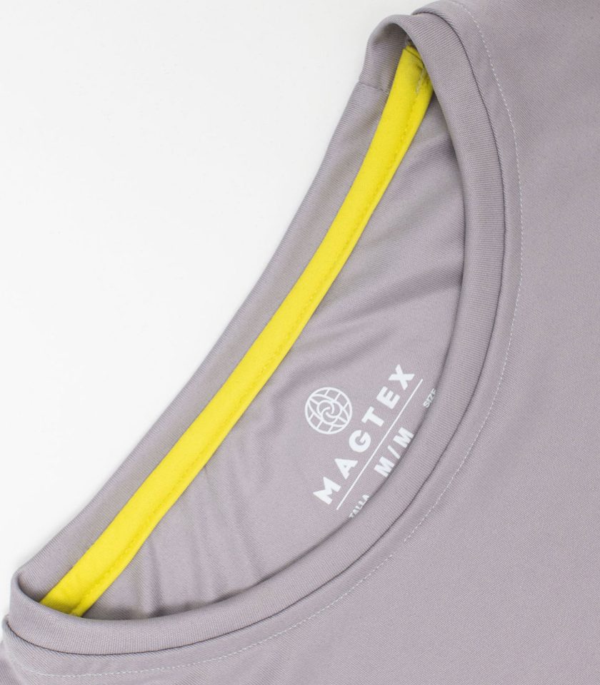 Gray Crew Neck T-Shirt - Dry Fit Gold Victory - Image 4