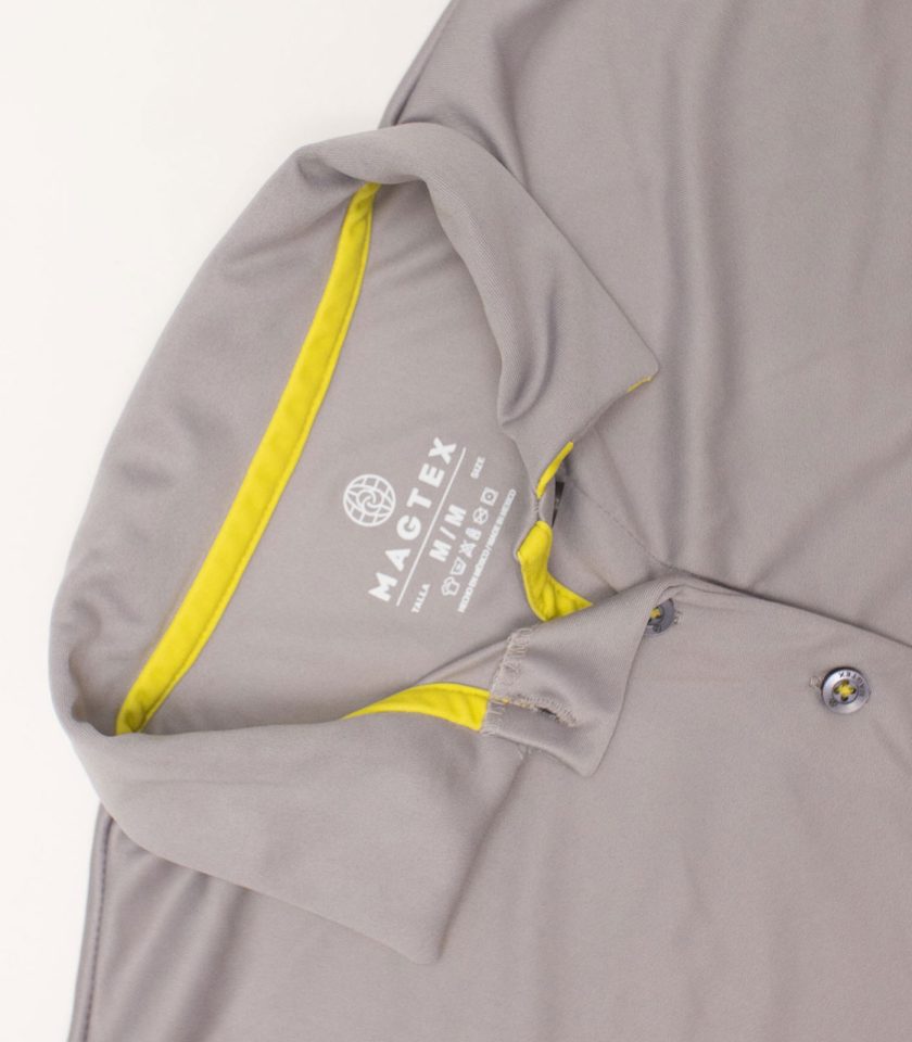 Gray Dry Fit Polo Shirt - Gold Champion - Image 3