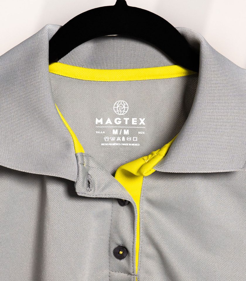 Men's Gray Pique Polo Shirt - Champ Fit - Image 2