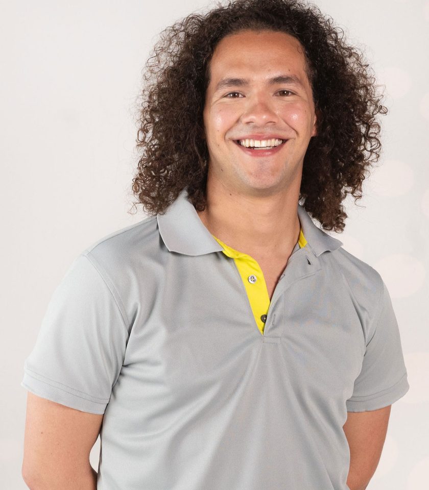 Men's Gray Pique Polo Shirt - Champ Fit - Image 3