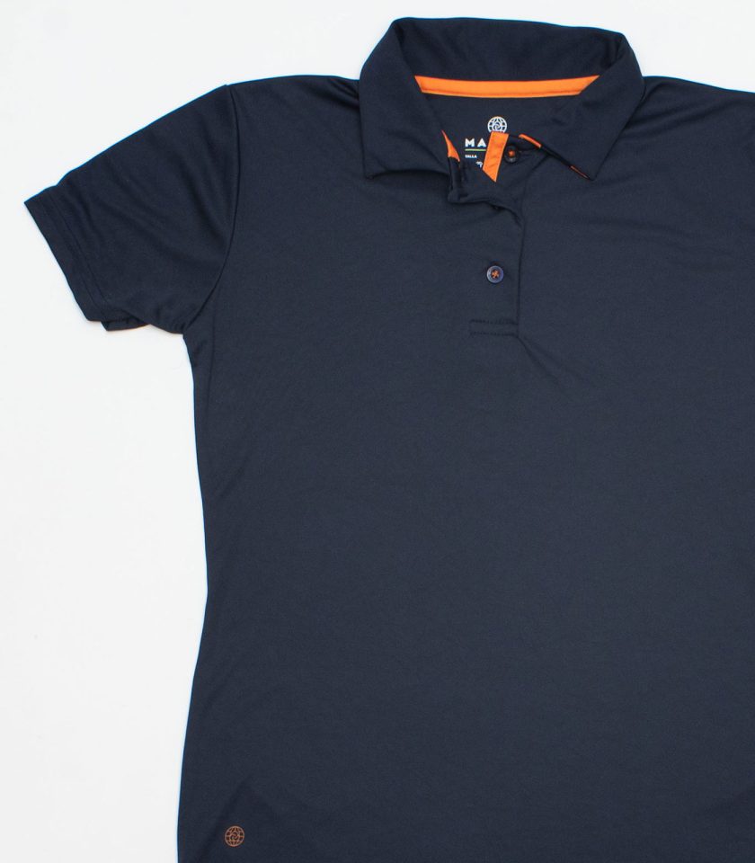 Navy Blue Dry Fit Polo Shirt - Gold Champion - Image 2