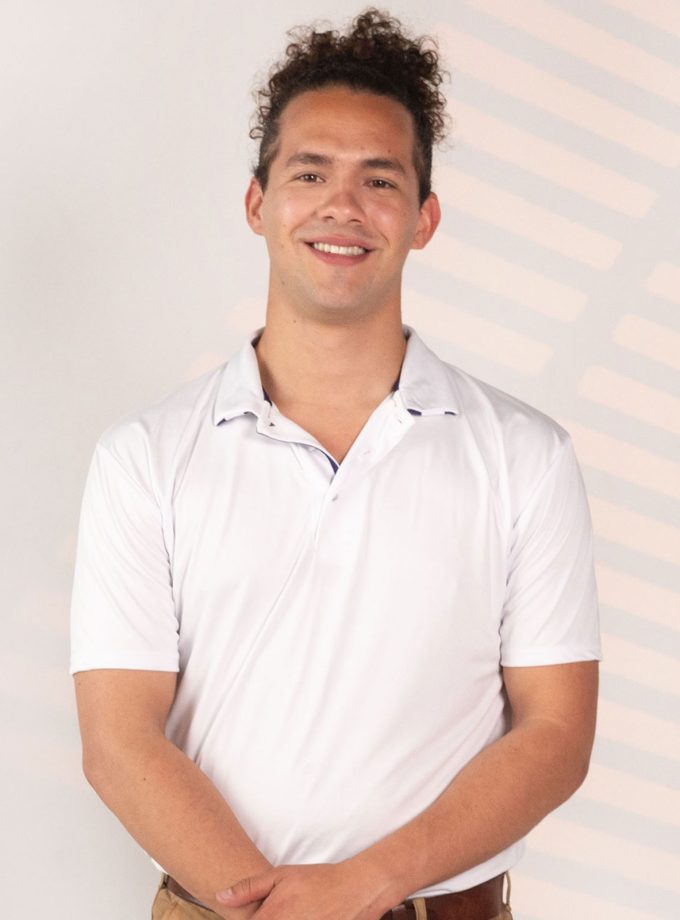 White Dry Fit Polo Shirt - Gold Champion