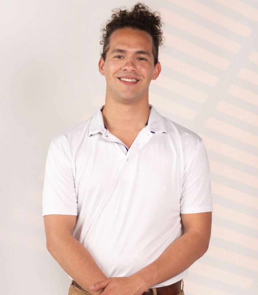 White Dry Fit Polo Shirt - Gold Champion