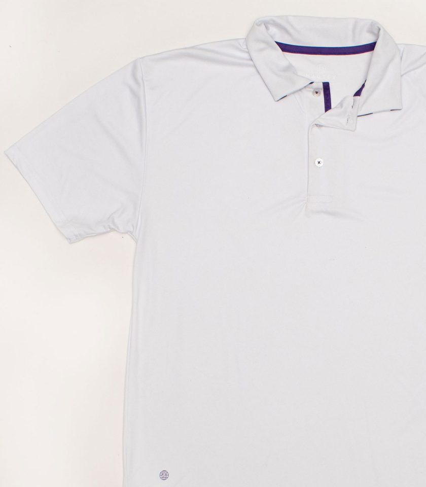 White Dry Fit Polo Shirt - Gold Champion - Image 4