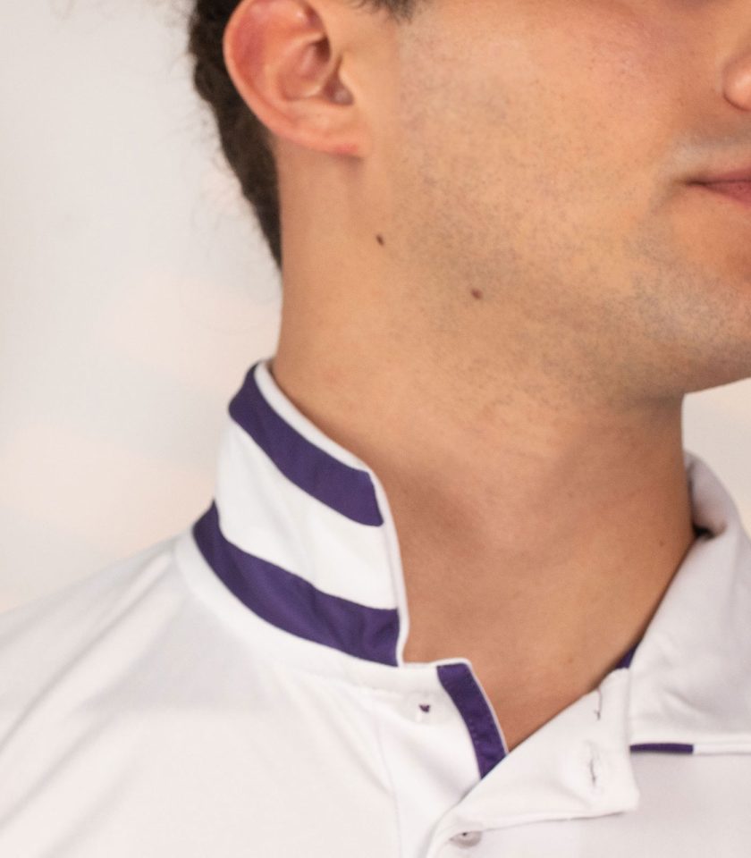 White Dry Fit Polo Shirt - Gold Champion - Image 3
