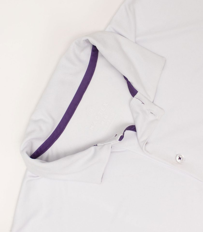 White Dry Fit Polo Shirt - Gold Champion - Image 2
