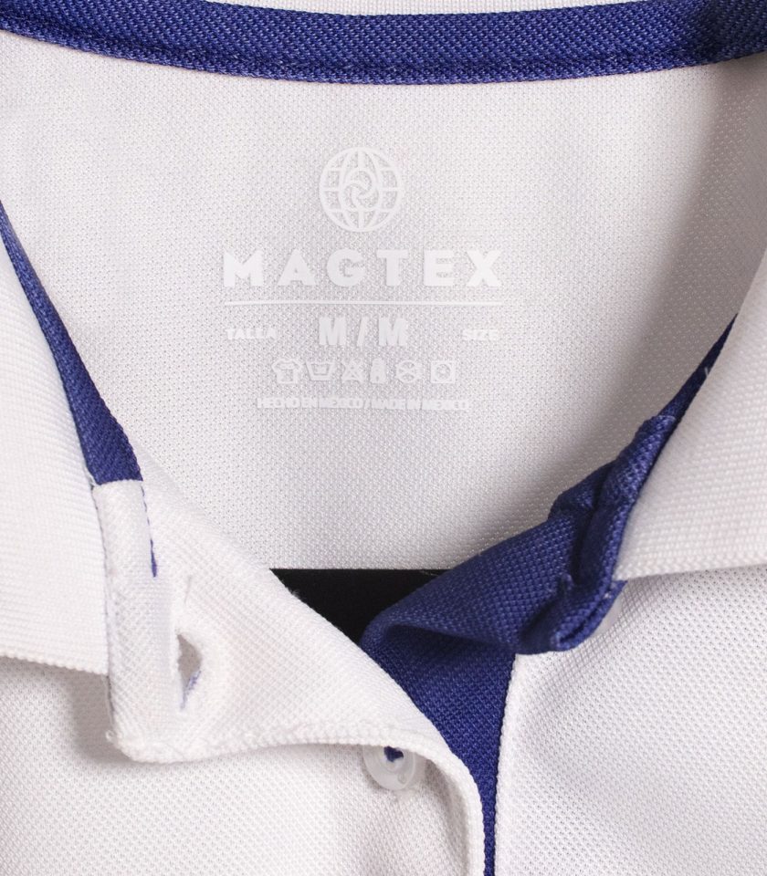 Men's White Pique Polo Shirt - Champ Fit - Image 3