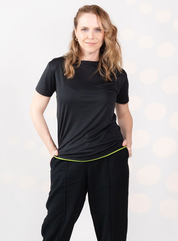 Black Dry Fit T-Shirt - Gold Victory