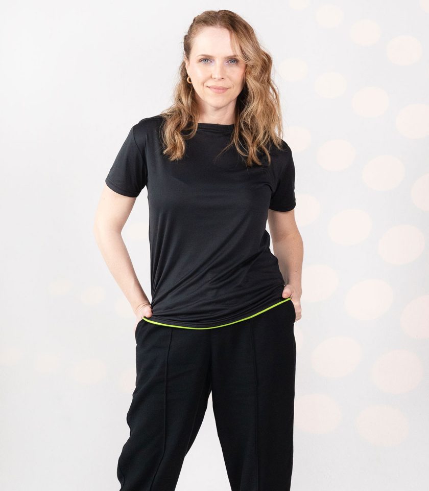 Black Dry Fit T-Shirt - Gold Victory