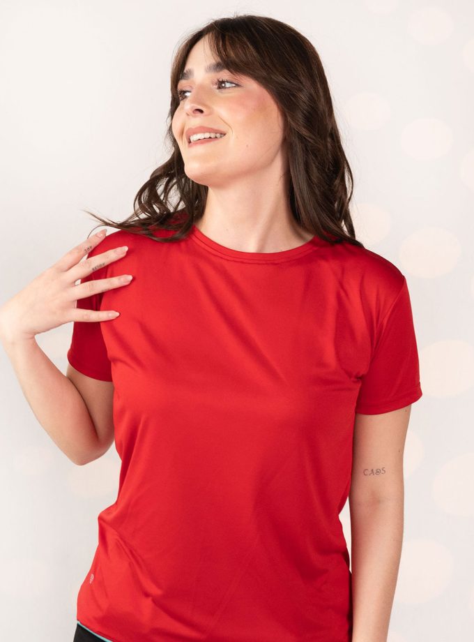 Red Dry Fit T-Shirt - Gold Victory