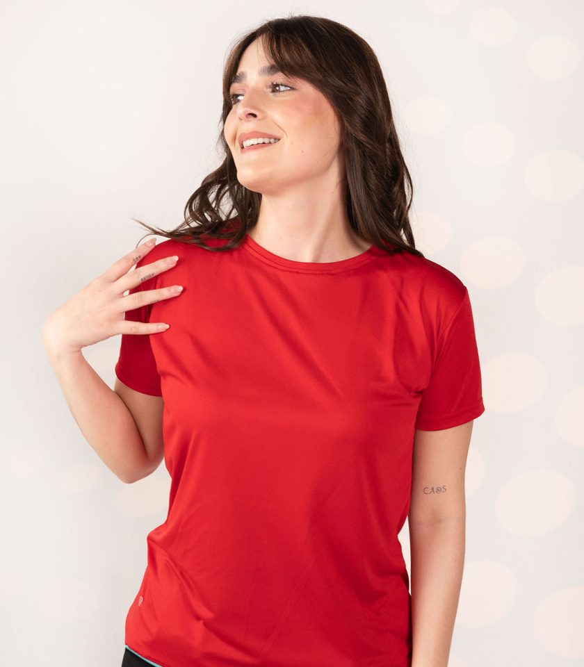 Red Dry Fit T-Shirt - Gold Victory