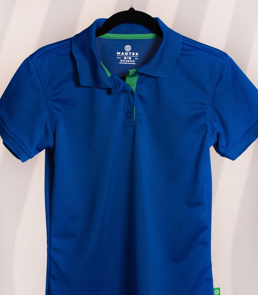 Women's Royal Blue Pique Polo Shirt - Champ Fit - Image 2