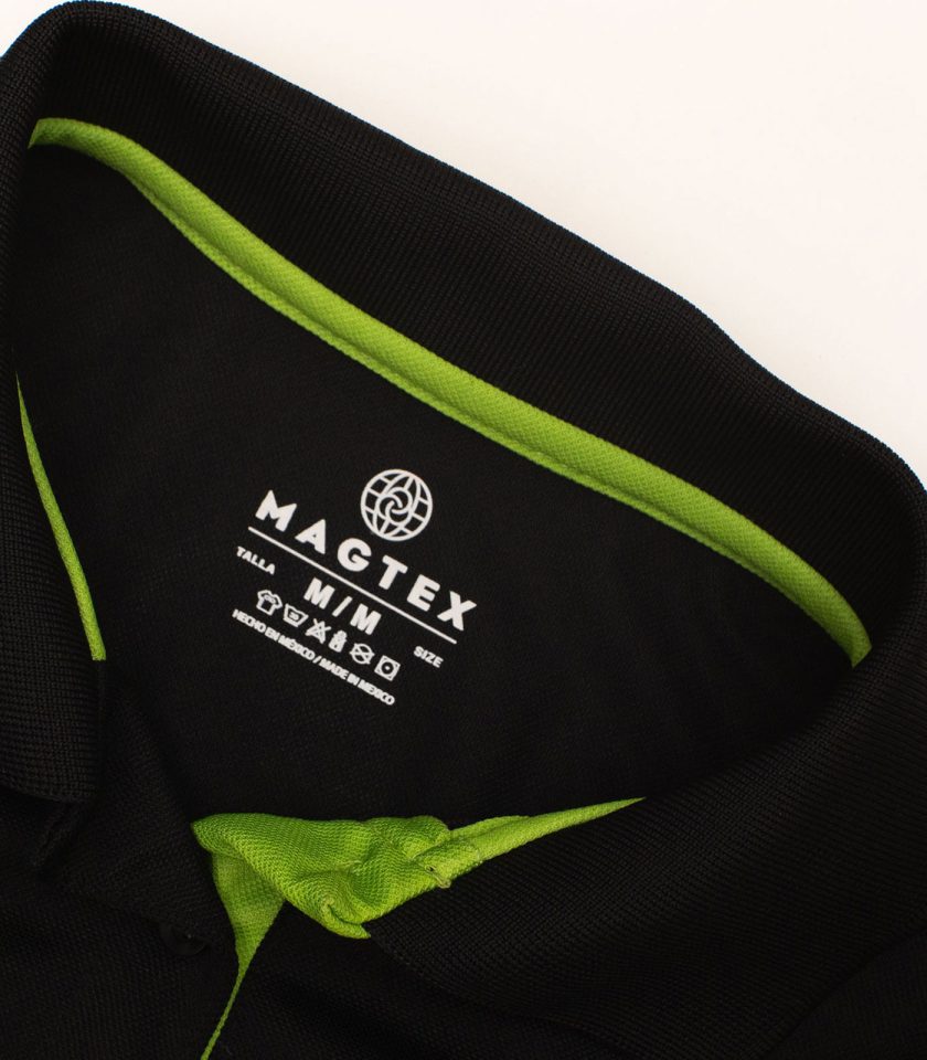 Men's Black Pique Polo Shirt - Champ Fit - Image 3