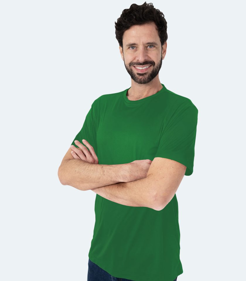 Men’s Green Dry Fit T-Shirt