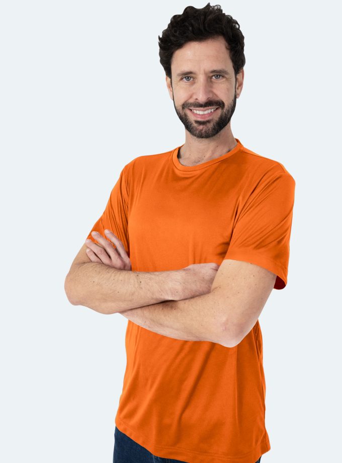 Men’s Orange Dry Fit T-Shirt