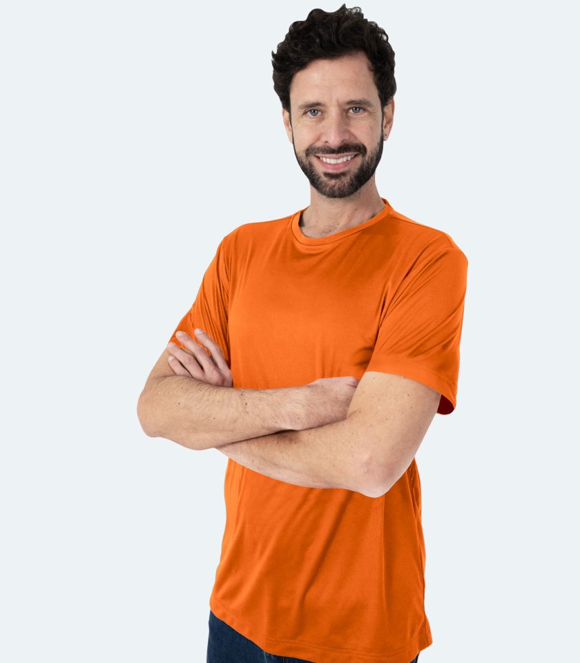 Men’s Orange Dry Fit T-Shirt