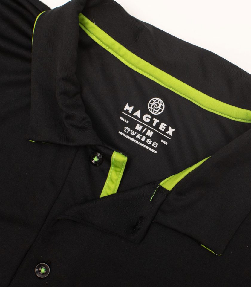 Black Dry Fit Polo Shirt - Gold Champion - Image 4