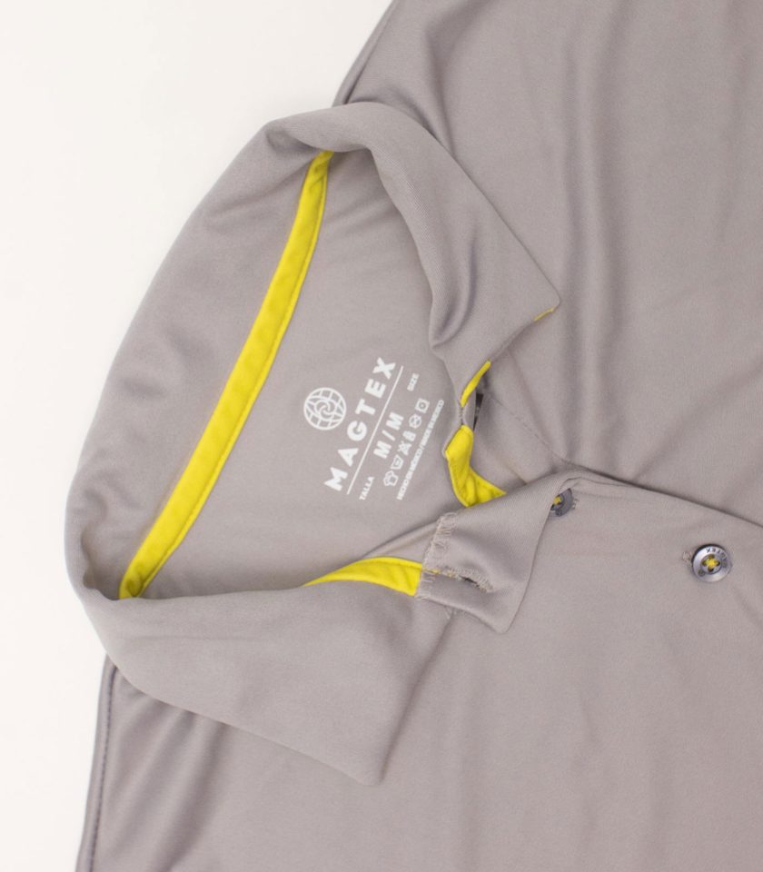 Women’s Gray Dry Fit Polo Shirt - Gold Champion - Image 4