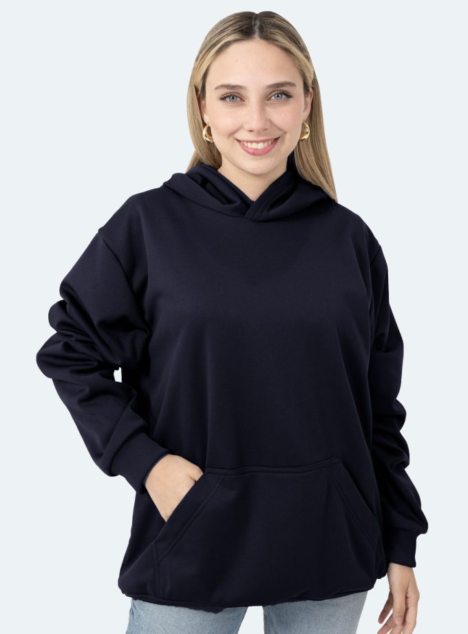 Women's Navy Blue Hoodie
