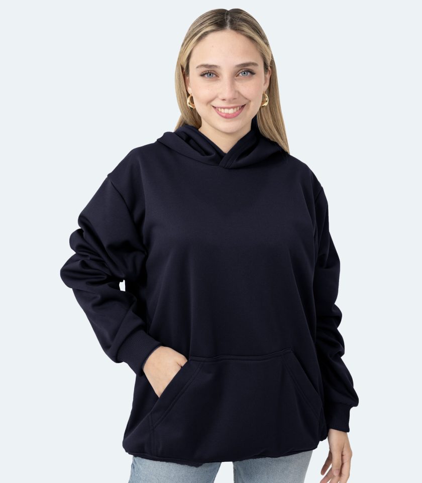 Women's Navy Blue Hoodie