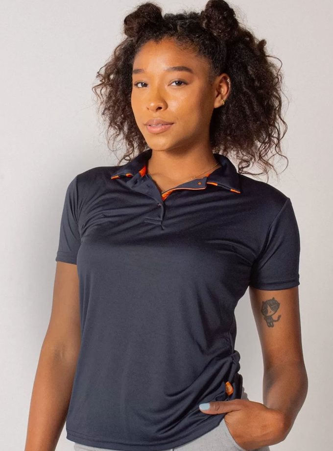 Blue Navy Dry Fit Polo Shirt - Gold Champion