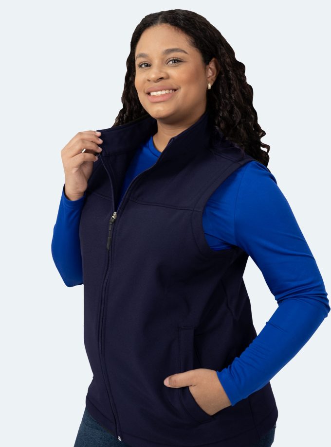 Women’s Navy Blue Waterproof Vest