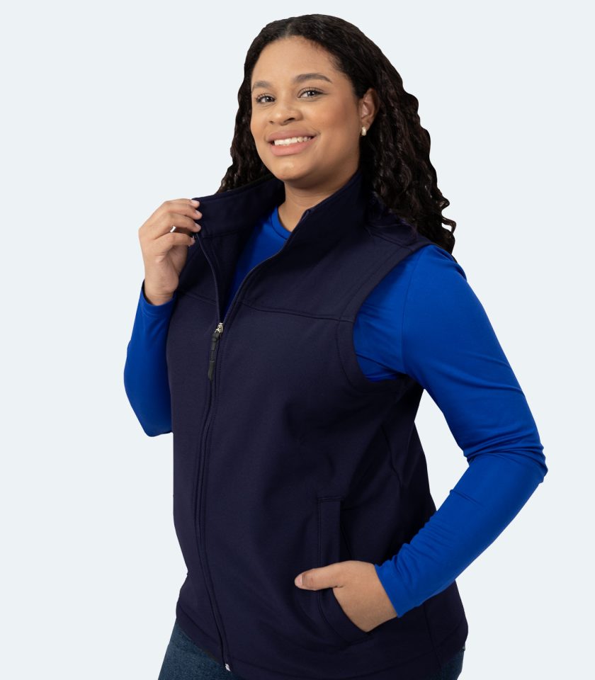 Women’s Navy Blue Waterproof Vest