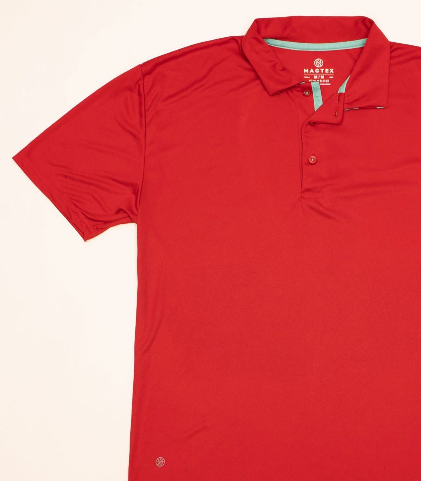 Red Dry Fit Polo Shirt - Gold Champion - Image 2