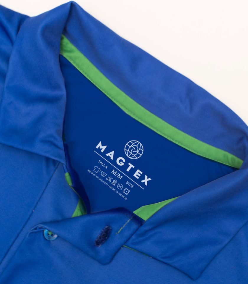 Royal Blue Dry Fit Polo Shirt - Gold Champion - Image 3