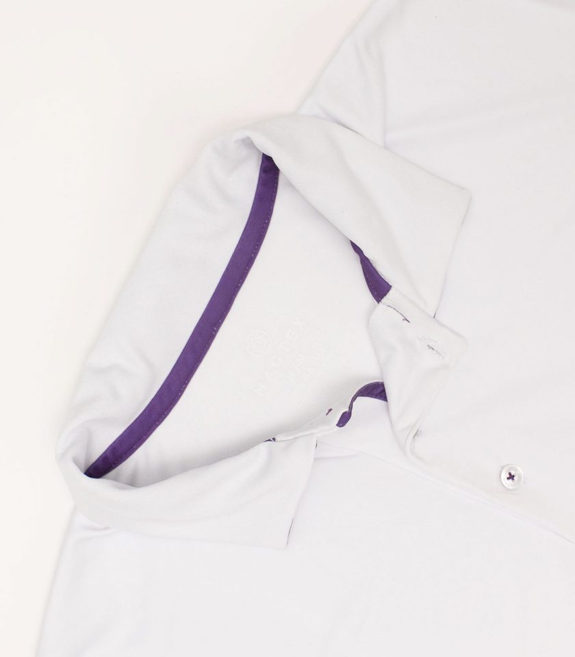 White Dry Fit Polo Shirt - Gold Champion - Image 4