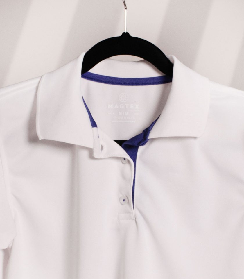 Women's White Pique Polo Shirt - Champ Fit - Image 2